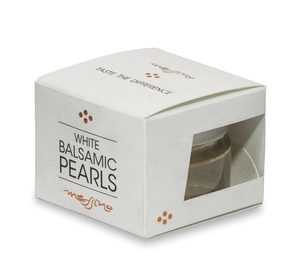 Messino White Balsamic Pearls Imported from Greece 50 Ml