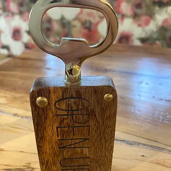 Wood Bottle Opener - Open Up