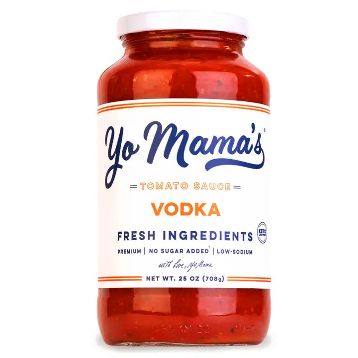 Yo Mama's Foods Vodka Pasta Sauce No Sugar Added Low Carb 25 Oz