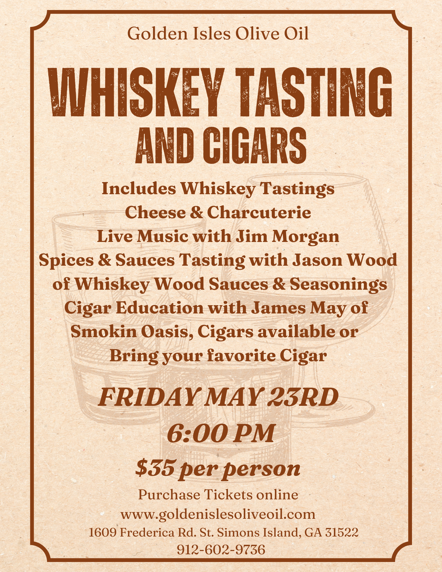 Whiskey Tasting and Cigar Pairing