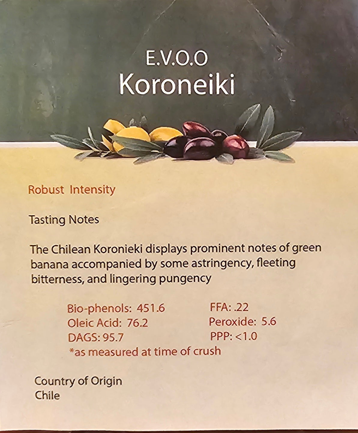 Koroneiki  Ultra Premium EVOO