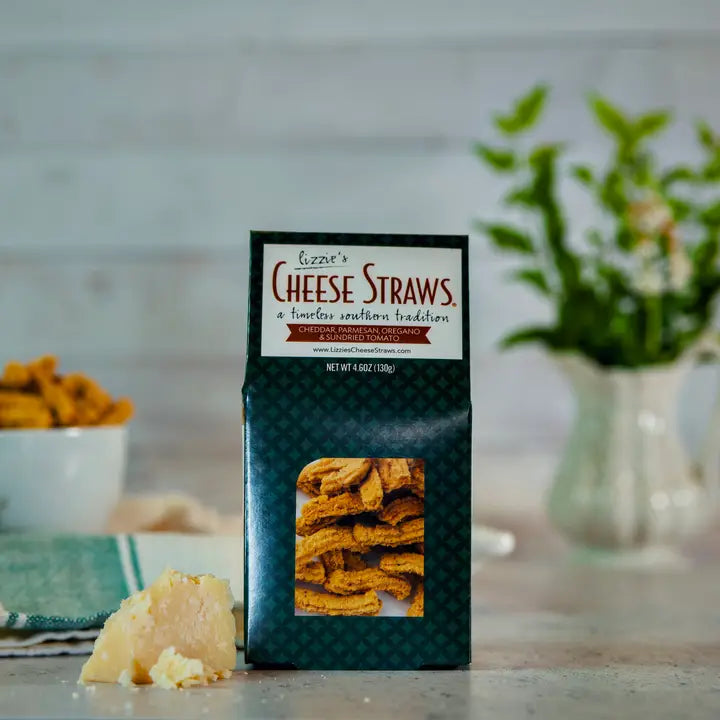 Lizzie's Cheese Straws Cheddar, Parmesan, Oregano & SundriedTomato