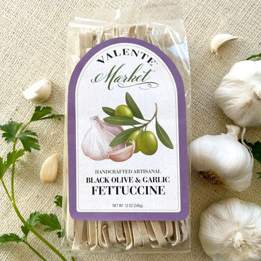 Valente Black Olive and Garlic Fettuccine