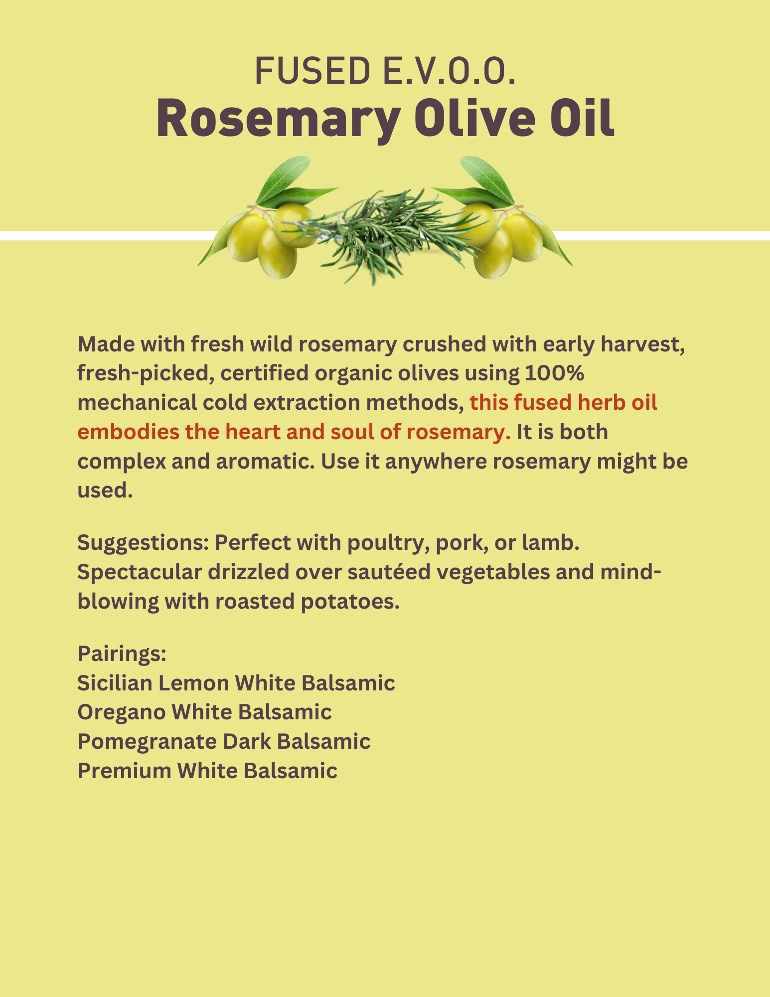 Rosemary Olive Oil