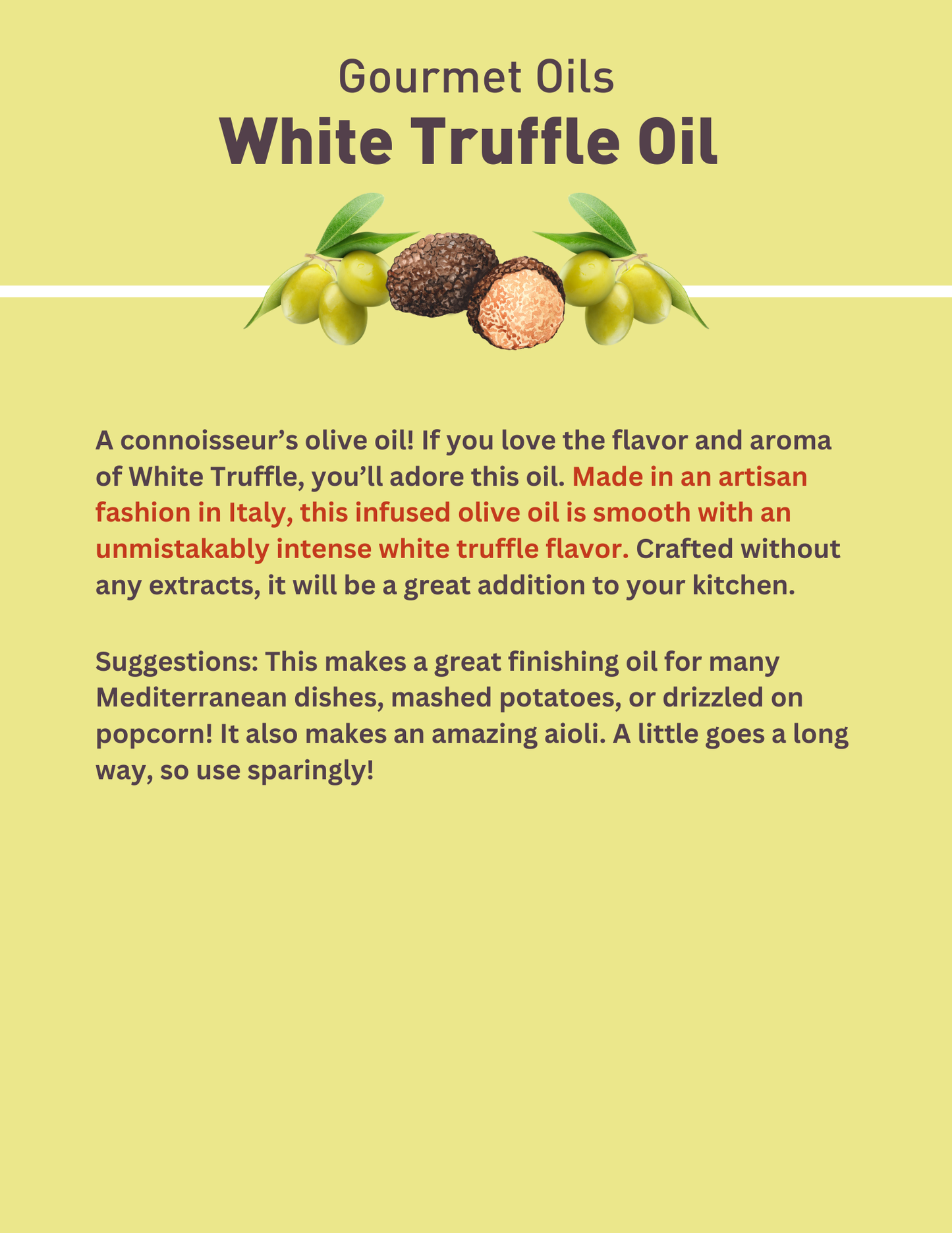 White Truffle Oil