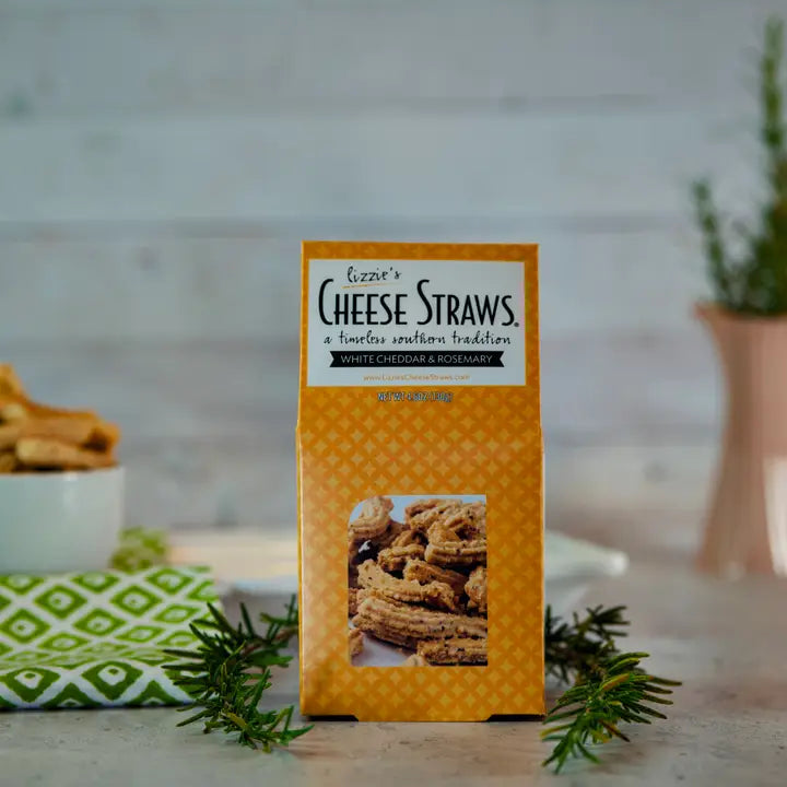 Lizzie's Cheese Straws White Cheddar & Rosemary