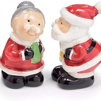 Kissing Santa Salt & Pepper Shakers