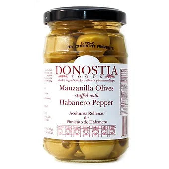 Donostia Manzanilla Olives stuffed w/ Harbanero Pepper