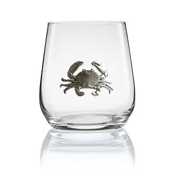 Menagerie Crab Stemless Wine Glass