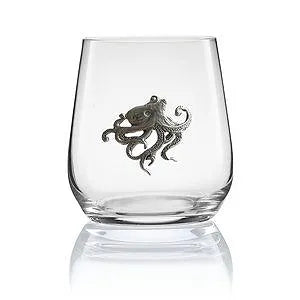Menagerie Octopus Stemless Wine Glass