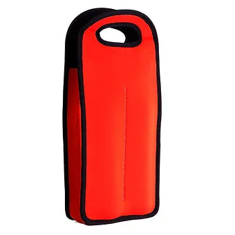 Insulated Bottle Tote red or blue